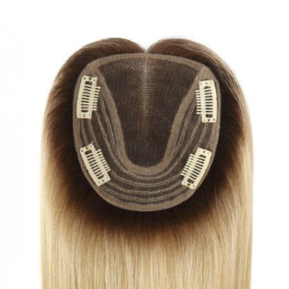 4.5x5-inch Durable Lace Hair Toppers 12" Human Hair Pieces for Women