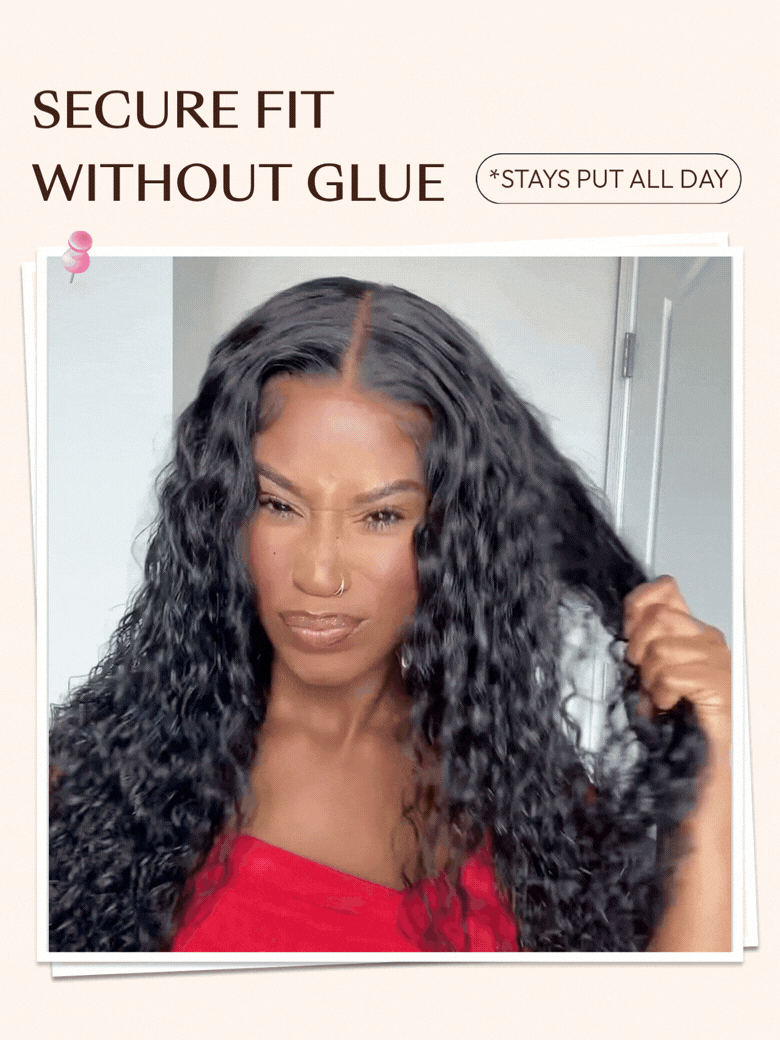 13x4 Pre-Cut Lace Beach-Ready 2-In-1 Straight To Water Wave Glueless 100% Human Hair Wig