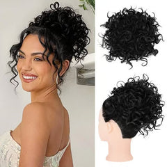 Cut Short Curly Water Wave Glueless Wig  Daily Wear– Keep Hair Neat & Tangle-Free