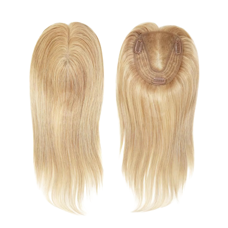 4.5x5-inch Durable Lace Hair Toppers 12" Human Hair Pieces for Women