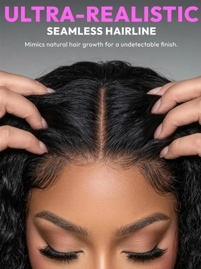 13x4 Pre-Cut Lace Beach-Ready 2-In-1 Straight To Water Wave Glueless 100% Human Hair Wig