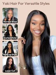 🔥Last days, 80% off：Wig 3.0 - HD Lace Glueless Yaki Straight Wig