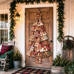 Beginner-Friendly DIY Oversized Patchwork Christmas Tree Door Hanging Kit | Complete Kit with All Tools & Step-by-Step Guide Included