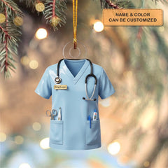 Nurse Pride - Personalized Mica Ornament - Christmas Gift For Nurses