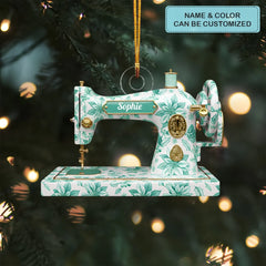 Sewing Is My Therapy  - Personalized Custom Mica Ornament - Christmas Gift For Sewing Lovers, Mom, Grandma