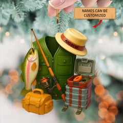 Angler's Mini Kit - Personalized Custom Mica Ornament - Christmas Gift For Fishing Lovers AGP0QQ041