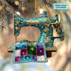 Sewing Spirit - Customized Mica Ornament - Christmas Gift For Sewing Lovers