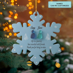 Forever Friends - Customized Mica Ornament - Christmas Gift For Besties, Best Friend