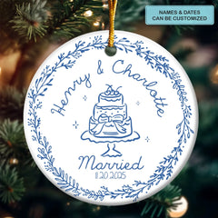 The Start of Always - Personalized Ceramic Ornament - Christmas Gift For Couple, Husband, Wife