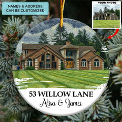 Home Sweet Home - Ceramic Ornament - Christmas Gift For Couples, Newlyweds, Family Members AGP0DH113