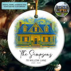 The Starry Home - Ceramic Ornament - Christmas Gift For Couples, Newlyweds, Family Members AGP0HT035