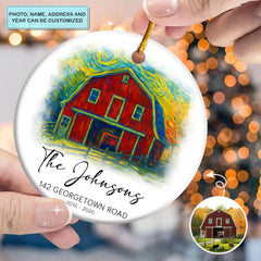 The Starry Home - Ceramic Ornament - Christmas Gift For Couples, Newlyweds, Family Members AGP0HT035