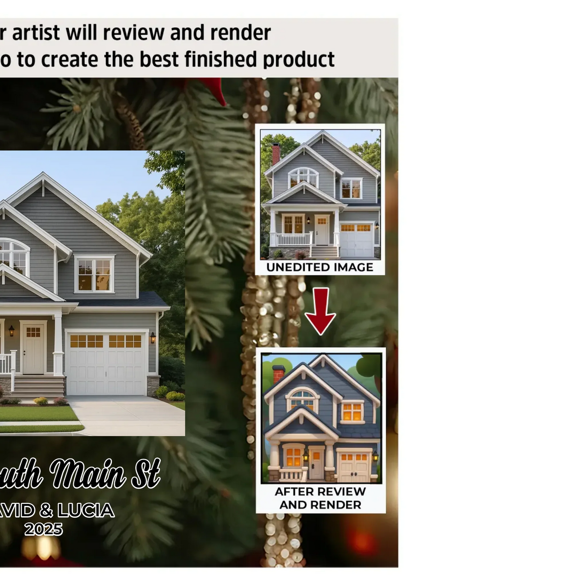 Our Story Begins - Ceramic Ornament - Christmas Gift For Family Members - AGP0QQ047