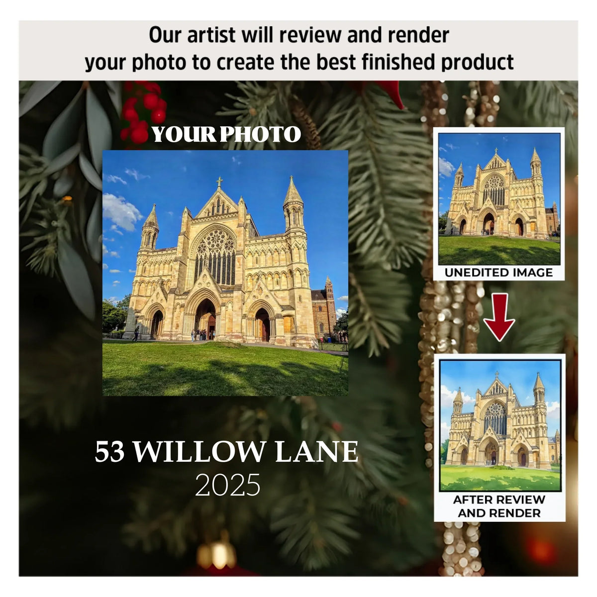 Where Faith Is V2 - Ceramic Ornament - Christmas Gift For Churchgoers, Parishioners AGP0DH116
