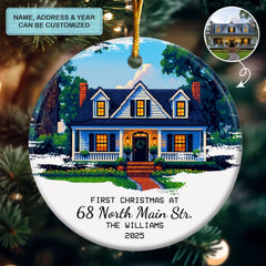 The Pixel First Christmas - Ceramic Ornament - Christmas Gift For Family Members AGP0HT034