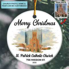 A Blessed 2025 - Ceramic Ornament - Christmas Gift For Family Members AGP0HT037