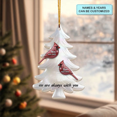 Always With You V2 - Personalized Custom Shape Mica Ornament - Christmas Gift For Family Members