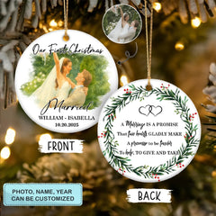 Watercolor Love - Ceramic Ornament - Christmas Gift For Famliy Members, Couples, Newlyweds, Wife, Husband AGP0HT038