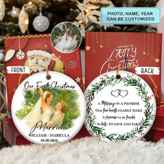 Watercolor Love - Ceramic Ornament - Christmas Gift For Famliy Members, Couples, Newlyweds, Wife, Husband AGP0HT038