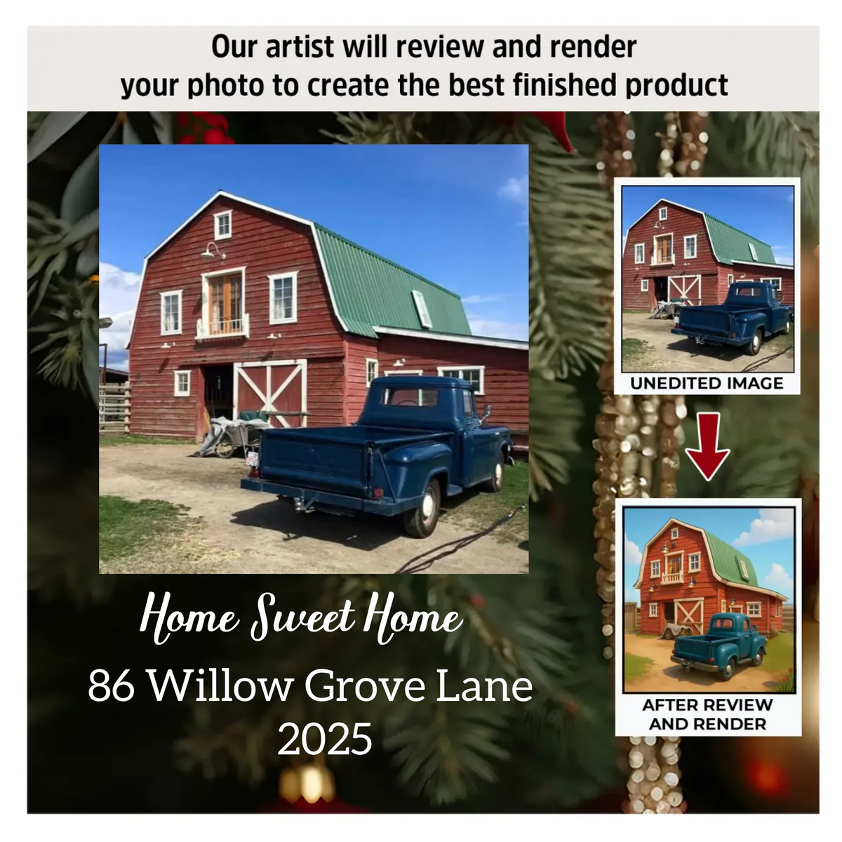 Farmstead Memories - Ceramic Ornament - Christmas Gift For Family Members - AGP0QQ052