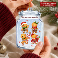 Cookie Jar - Personalized Custom Shape Mica Ornament - Christmas Gift For Family