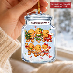 Cookie Jar - Personalized Custom Shape Mica Ornament - Christmas Gift For Family