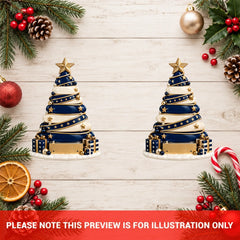 250 Christmas Tree - Personalized Custom Shape Mica Ornament - Christmas Gift For Family