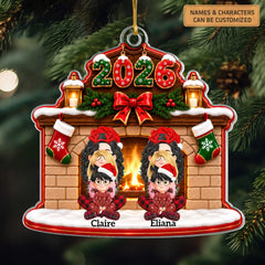 Cozy Christmas - Personalized Custom Shape Mica Ornament - Christmas Gift For Family