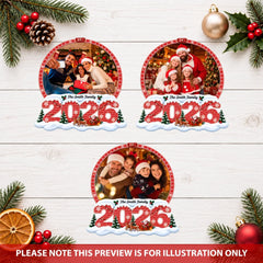 Our Family Christmas - Personalized Custom Shape Mica Ornament - Christmas Gift for Family