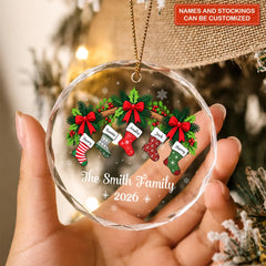 Christmas Stocking - Glass Ornament - Christmas Gift For Family