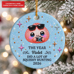 A Lot of Squishy Hunting - Ceramic Ornament - Christmas Gift For Friends, Family