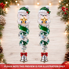 Christmas Yeti Spin - Personalized Custom Shape Mica Ornament - Christmas Gift For Family