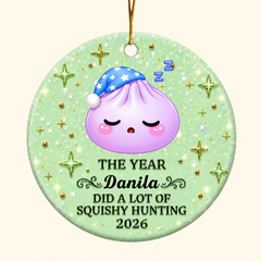 A Lot of Squishy Hunting - Ceramic Ornament - Christmas Gift For Friends, Family