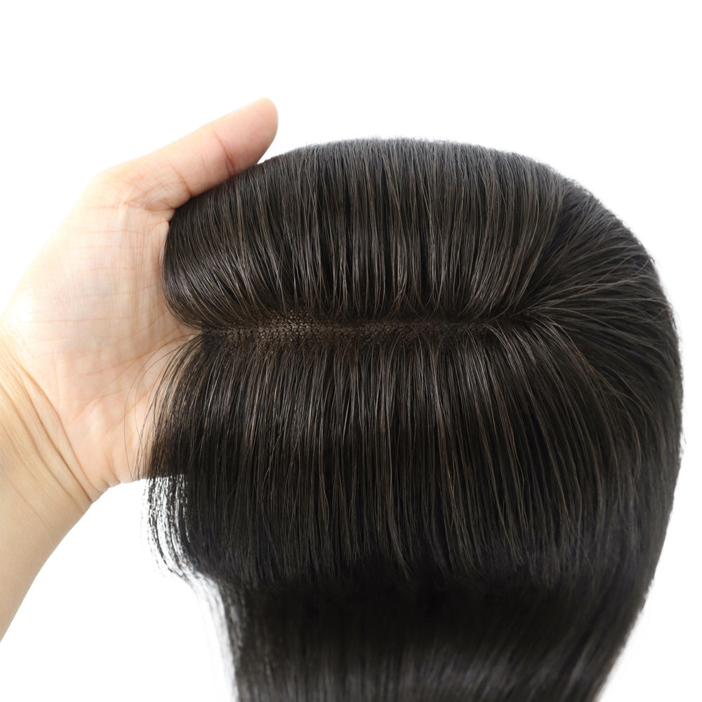 4.5x5-inch Durable Lace Hair Toppers 12" Human Hair Pieces for Women