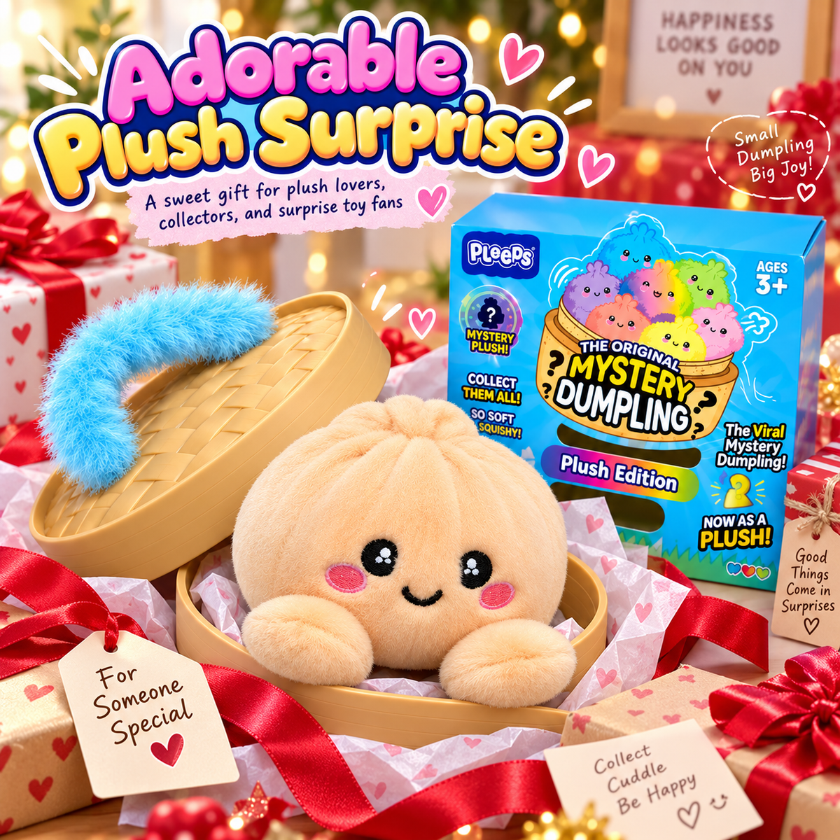 Actual mystery dumpling plush gift set