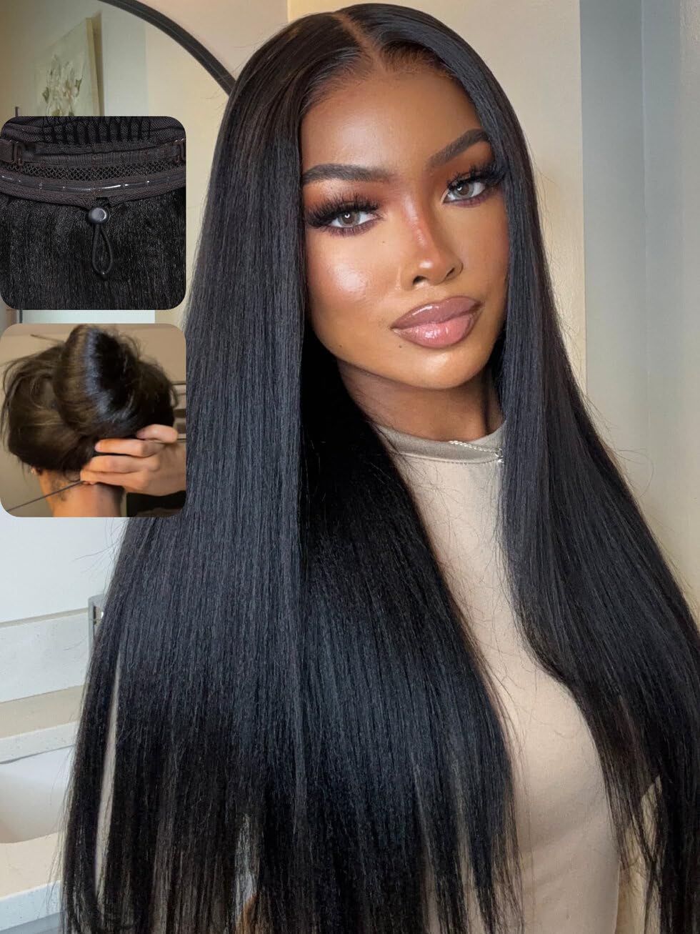 🔥Last days, 80% off：Wig 3.0 - HD Lace Glueless Yaki Straight Wig