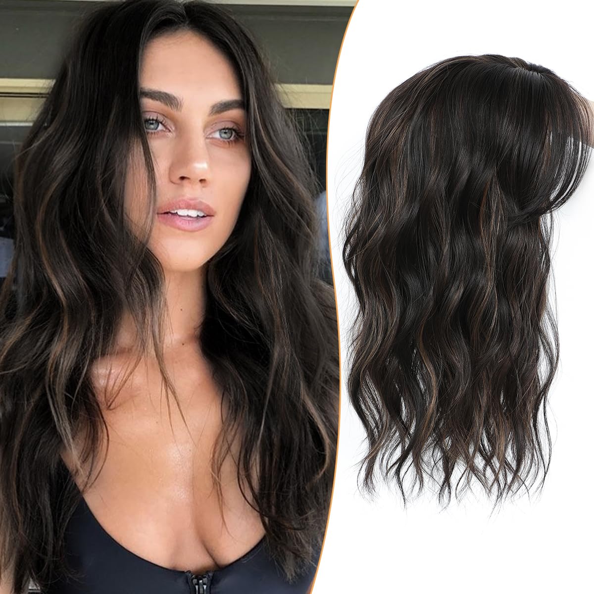 🔥 Final Hours –🌷2026 New Lightweight & Breathable Wavy Hair Topper