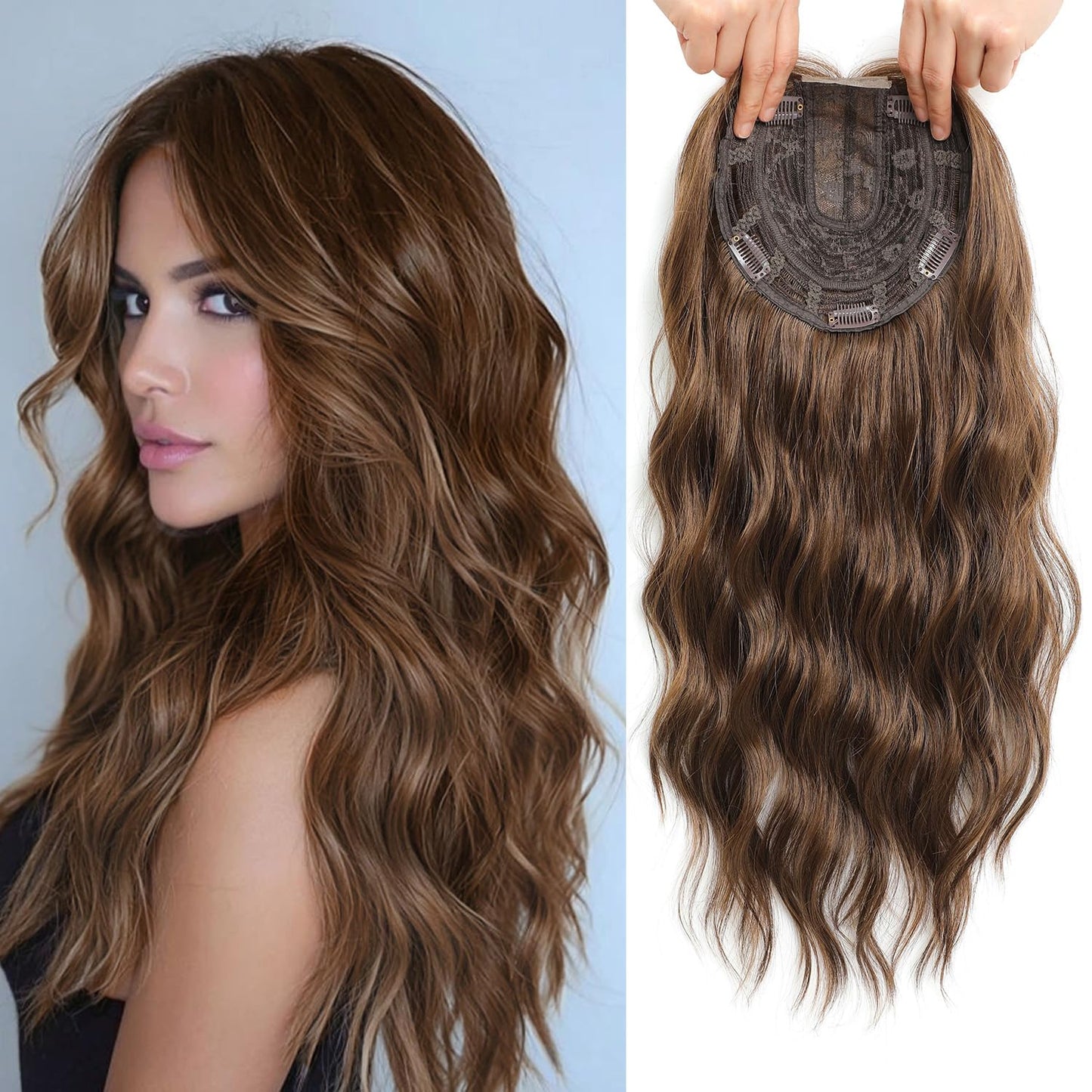 🔥 Final Hours –🌷2026 New Lightweight & Breathable Wavy Hair Topper