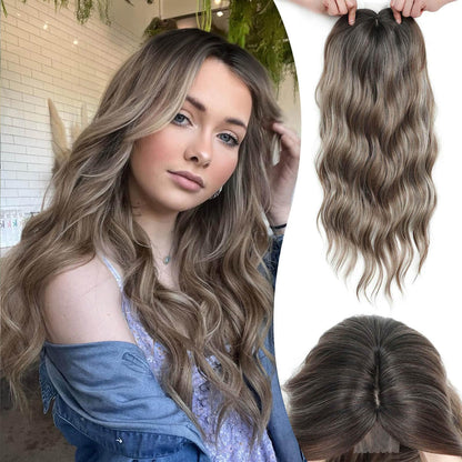 🔥 Final Hours –🌷2026 New Lightweight & Breathable Wavy Hair Topper