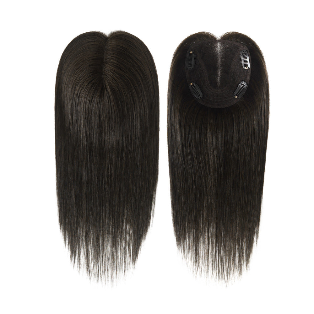 4.5x5-inch Durable Lace Hair Toppers 12" Human Hair Pieces for Women