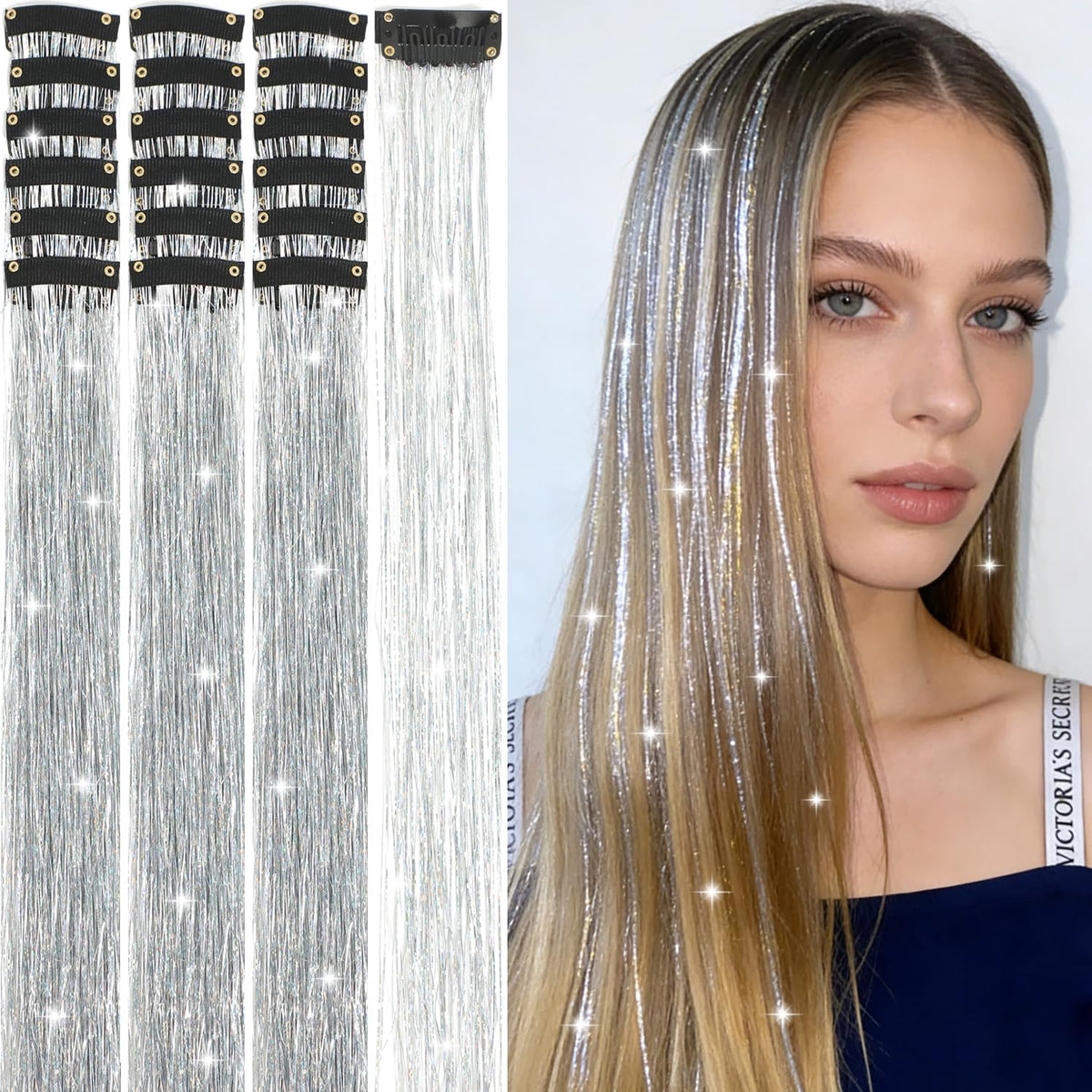 Hair Tinsel Kit 18 Pcs