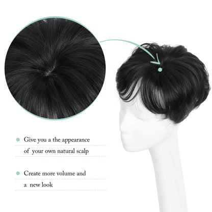Hot Sale Short Hair Topper for Thinning Hair – Natural Look, Easy Clip-In