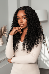 100% Virgin Human Hair Glueless Wig | Water Wave & Curly