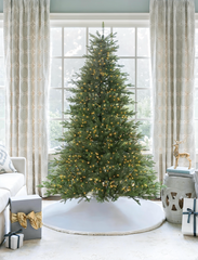 7.5' Alpine Fir Artificial Christmas Tree 2500 Lux LED Lights