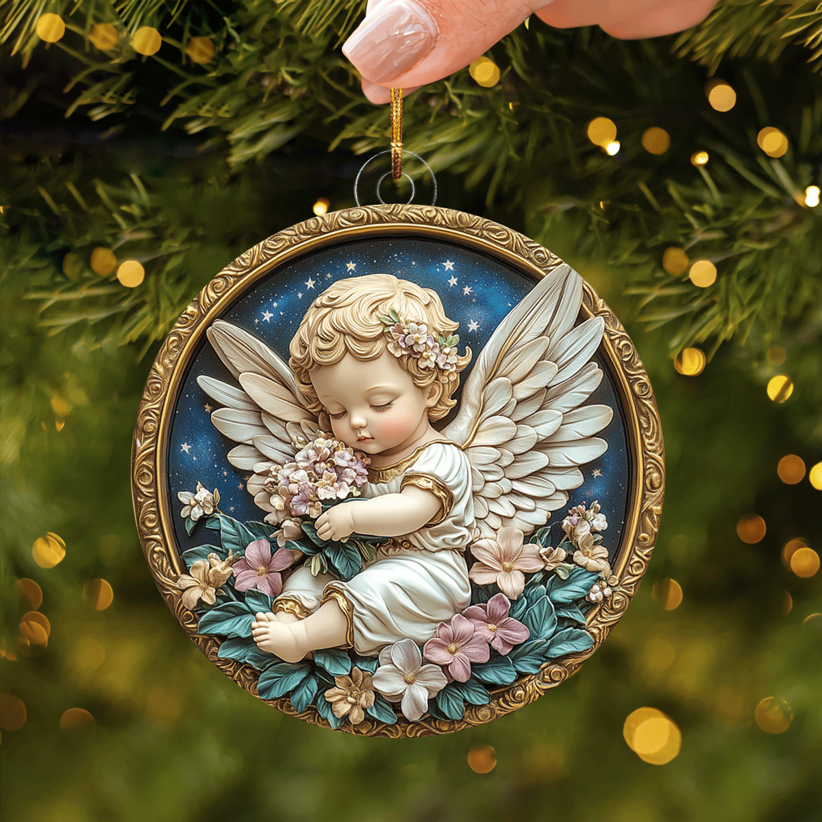 Angelic Peace Mica Ornament NCU0TL095