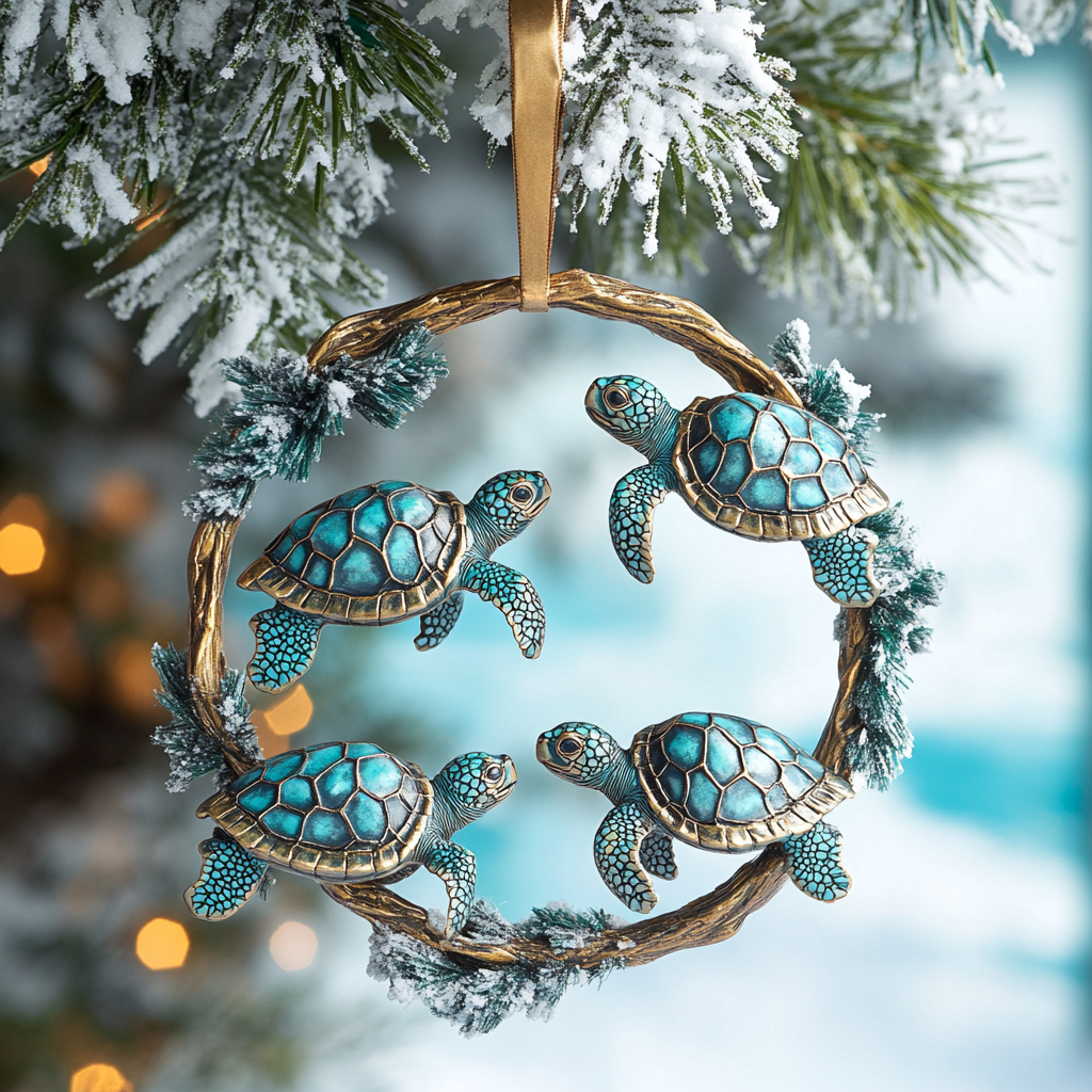 Aqua Voyager Mica Ornament NCU0PT132