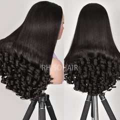 Luxury Custom Wig 300% Density BaBa Curl Wigs Salon-Quality Transparent HD Lace Front Wigs With Wavy Ends Funmi Curl Wig