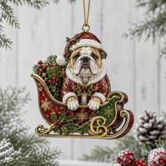 Bulldog Is Coming To Town Mica Ornament NCU0TH018