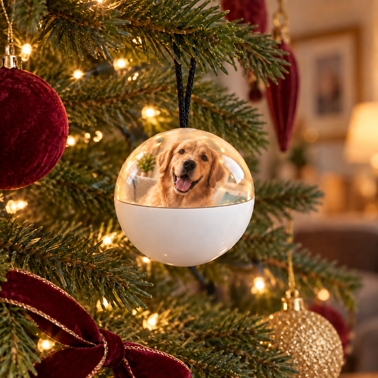 Pet memory inside the ornament