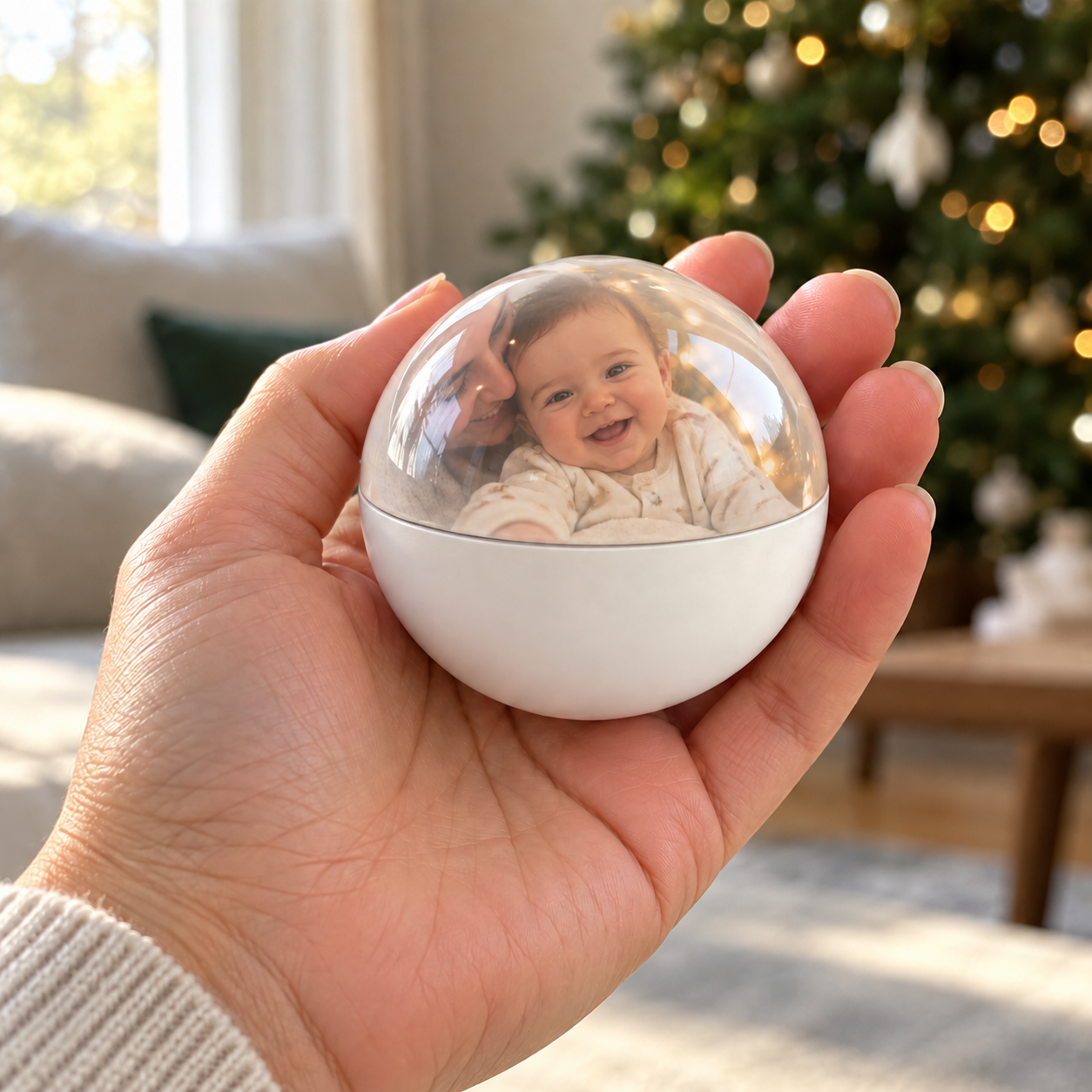 Handheld baby memory ornament